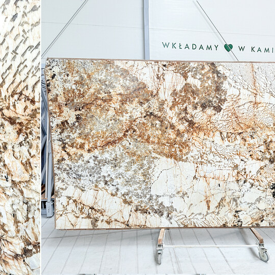 Granite Alpinus Gold 2 cm satin-finished