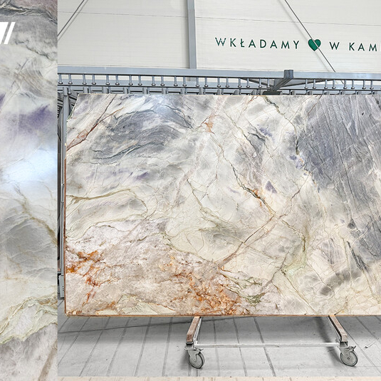 Кварцит Patagonia Azul 2 cм полированный