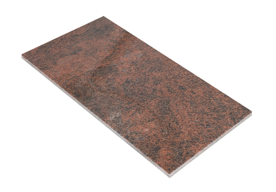 Stone granite tiles Multicolor Red 61x30,5x1 cm polished
