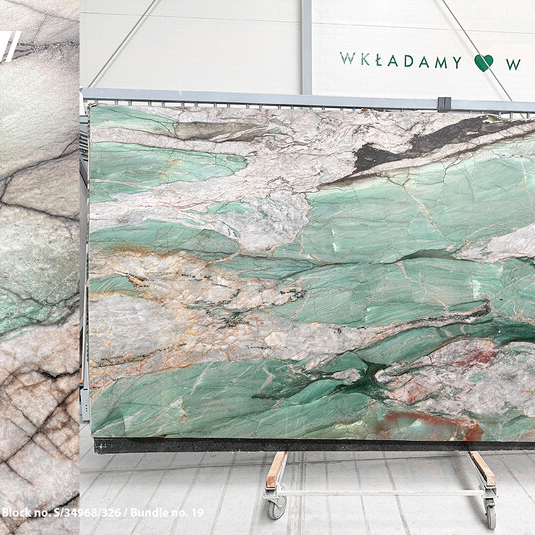 Granite Green Star 2 cm satin-finished