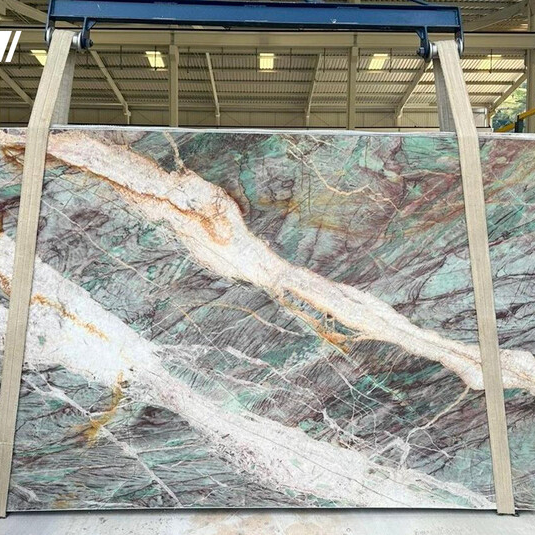 Кварцит Botanic Green 2 cм полированный