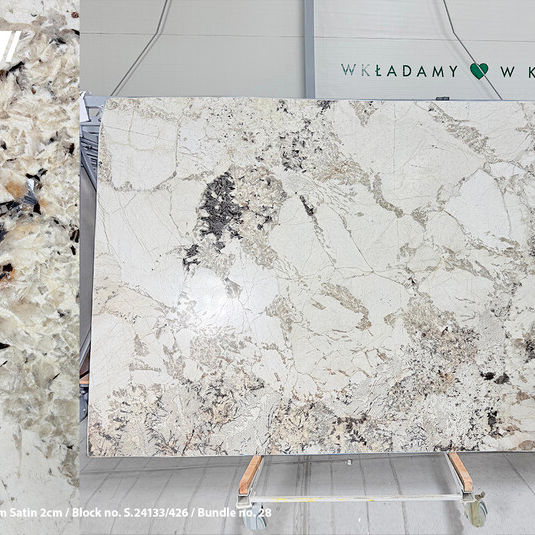 Granite Alpinus White 2 cm satin-finished