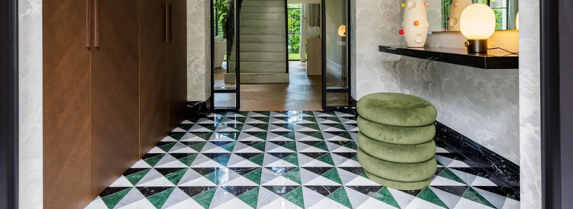 Geometryczna elegancja płytki kamienne