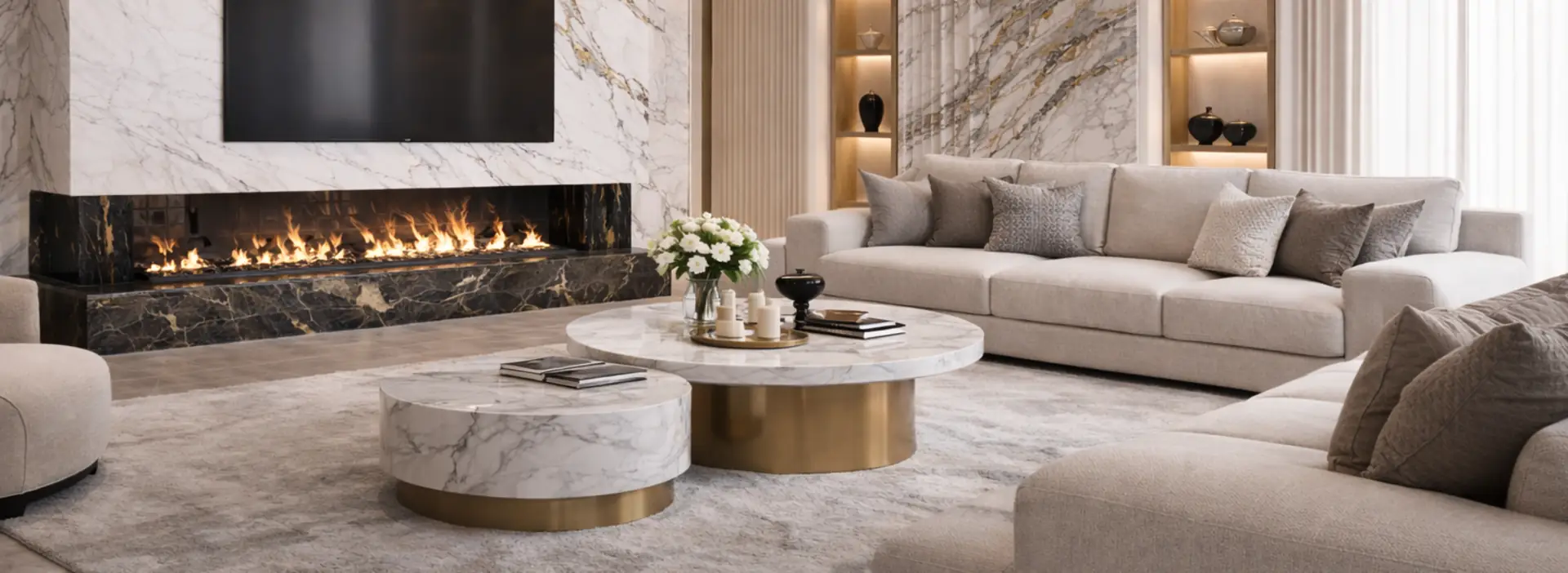 Salon premium z marmurem – detale, które robią różnicę